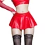 GODD Nữ Da PU Xếp Ly Váy Mini Eo Clubwear Màu Trơn Ướt Nhìn Siêu Ngắn Váy Quần Áo Nữ
