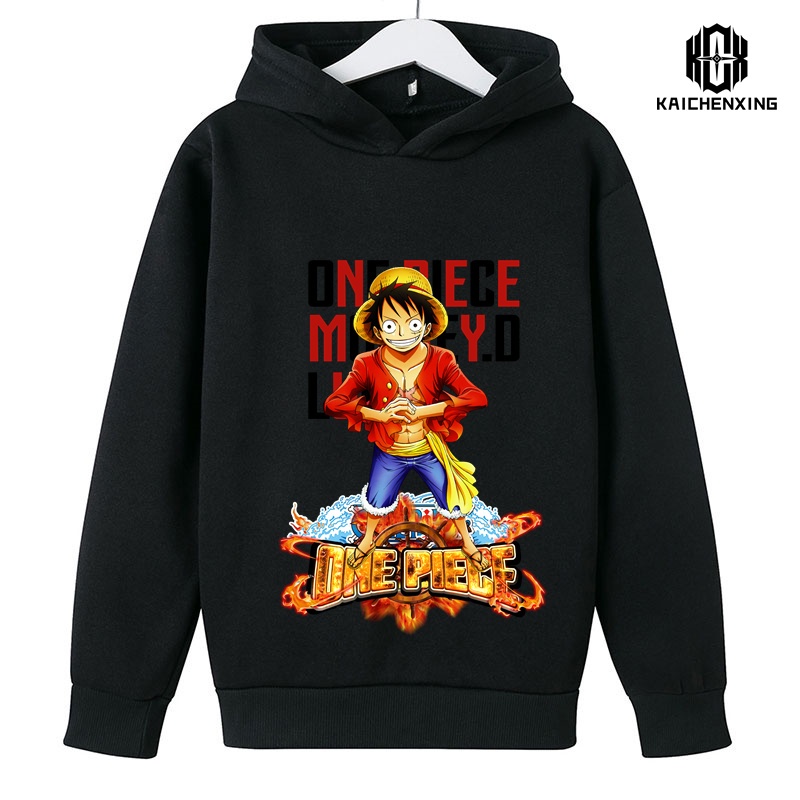 Áo hoodie In Hình one piece Thời Trang 2023 Dành Cho Bé Trai Bé Gái