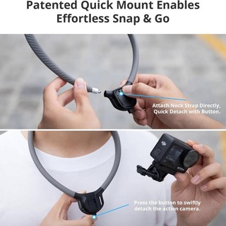 PGYTECH Caplock Cổ Giữ Gắn Ngực Cho GoPro 12 / 11 / 10 Insta360 / DJI Osmo Camera Hành Động Silicon / Phụ Kiện Điện Thoại