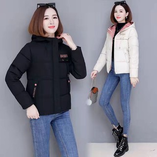 Áo Khoác Đệm cotton Dày Dặn Dáng Rộng Ngắn Phong Cách Hàn Quốc Thời Trang Mùa Đông Cho Nữ