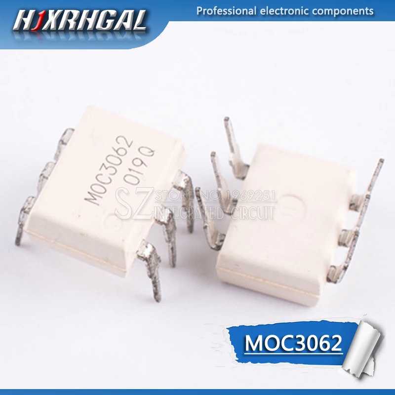10pcs MOC3052 DIP-6 MOC3052-A DIP-5 Photocoupler MOC3052M PC3SD12NTZAF TLP3052 Original