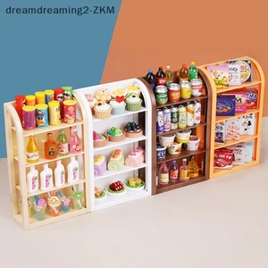 Nhà búp bê 1: 12 Kệ siêu thị thu nhỏ Giá trưng bày Giá để đồ Trang trí cảnh Phụ kiện nhà búp bê [zkm]