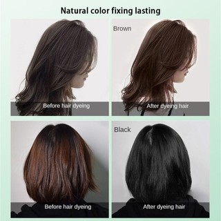 Dầu gội thảo dược nhuộm tóc màu đen/nâu CQRZEN 20ML Dầu gội nhuộm tóc màu đen/nâu/nâu đậm trong 40 phút ღ Pink Girl Bling Makeup Look