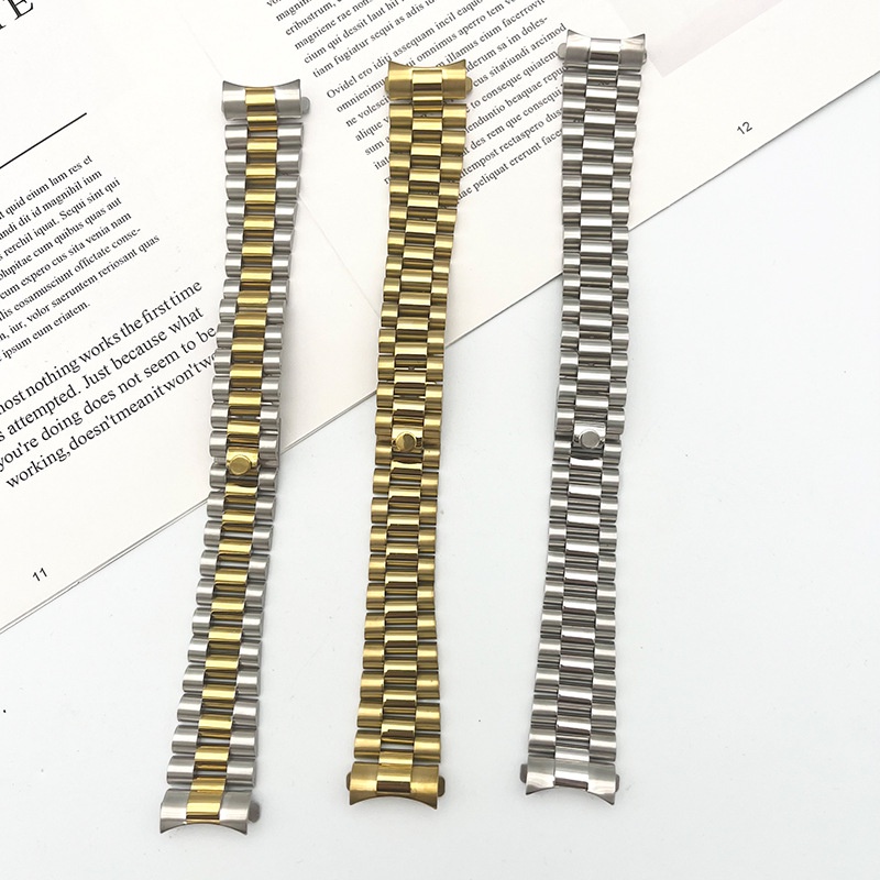Dây Đeo Đồng Hồ Bằng Thép Không Gỉ 20mm 3 Hạt Chuyên Dụng Cho rolex