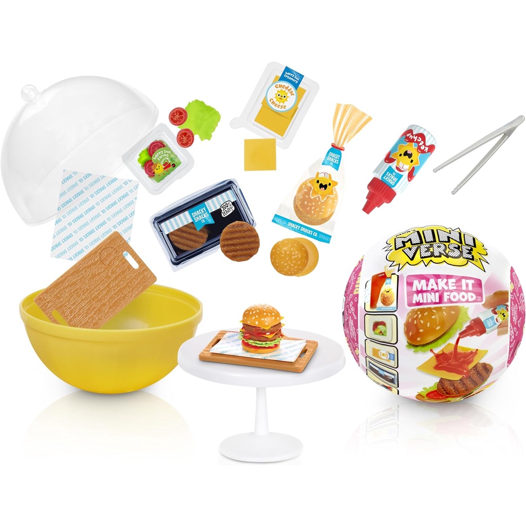Make It Mini Food Diner Series 3 Mini Collectibles MGA 's Miniverse, Blind Packaging, DIY, Resin Play, Replica Food, Collectors