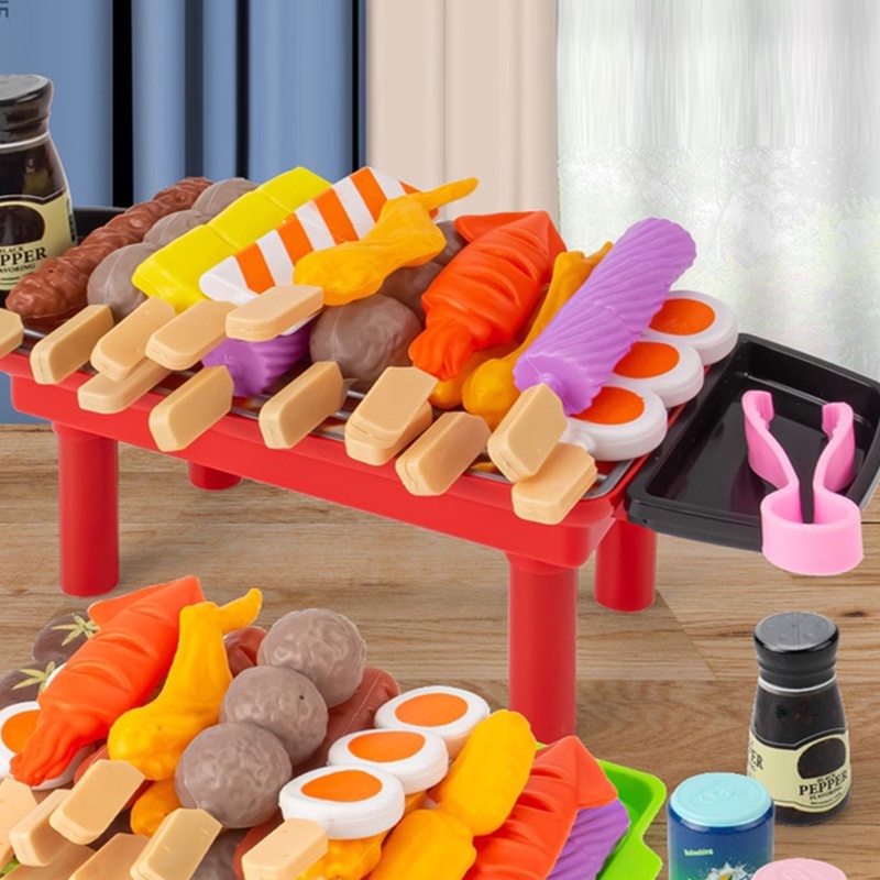 Đồ Chơi Mô Phỏng Đồ Ăn, Cho Bé Mô Phỏng Bếp Nướng BBQ, Quà Tặng Sinh Nhật Cho Bé