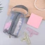 Túi Lưới Đựng Mỹ Phẩm / Thẻ ID Hình Vuông Mini Trong Suốt Có Tay Cầm Tiện Dụng