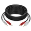 GODD 2RCA Nam Đến 2RCA Nam Composite Dây Cáp AUX Cho Rạp Hát Tại Nhà Loa HDTV Khuếch Đại Bảng Điều Khiển Chơi Game DVD Player