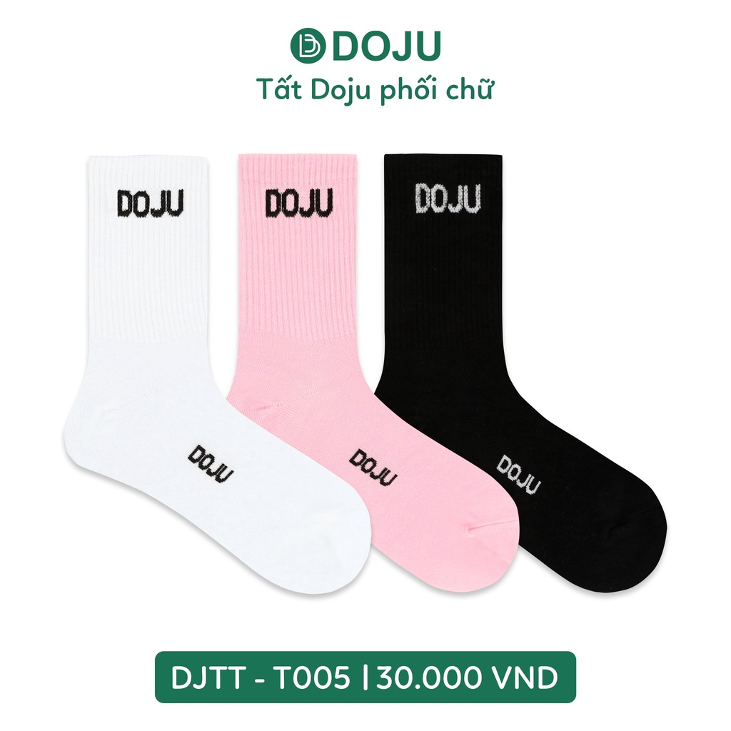 Tất Thể Thao Unisex Dokma DOJU Cao Cổ DJTT T001 T002 T003 T004 T005 T006