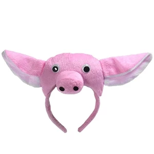 Tai Lợn Mềm Băng Đô Mũi Đuôi Halloween Động Vật Mũ Đội Đầu Trang Phục Phụ Kiện Heo Con Màu Hồng Cho Đầu Vòng Set Cosplay Pro