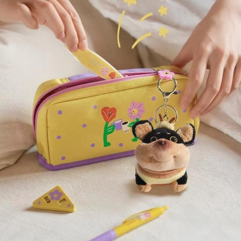 HOBBYIN Bee Puppy Túi Mặt Dây Chuyền, Di Động Mềm Mại Con Chó Con Sang Trọng Búp Bê, Chất Lượng Cao Độc Đáo Móc Khóa Cho Chó Mặt Dây Chuyền Túi Treo Trang Trí Phụ Kiện Động Vật