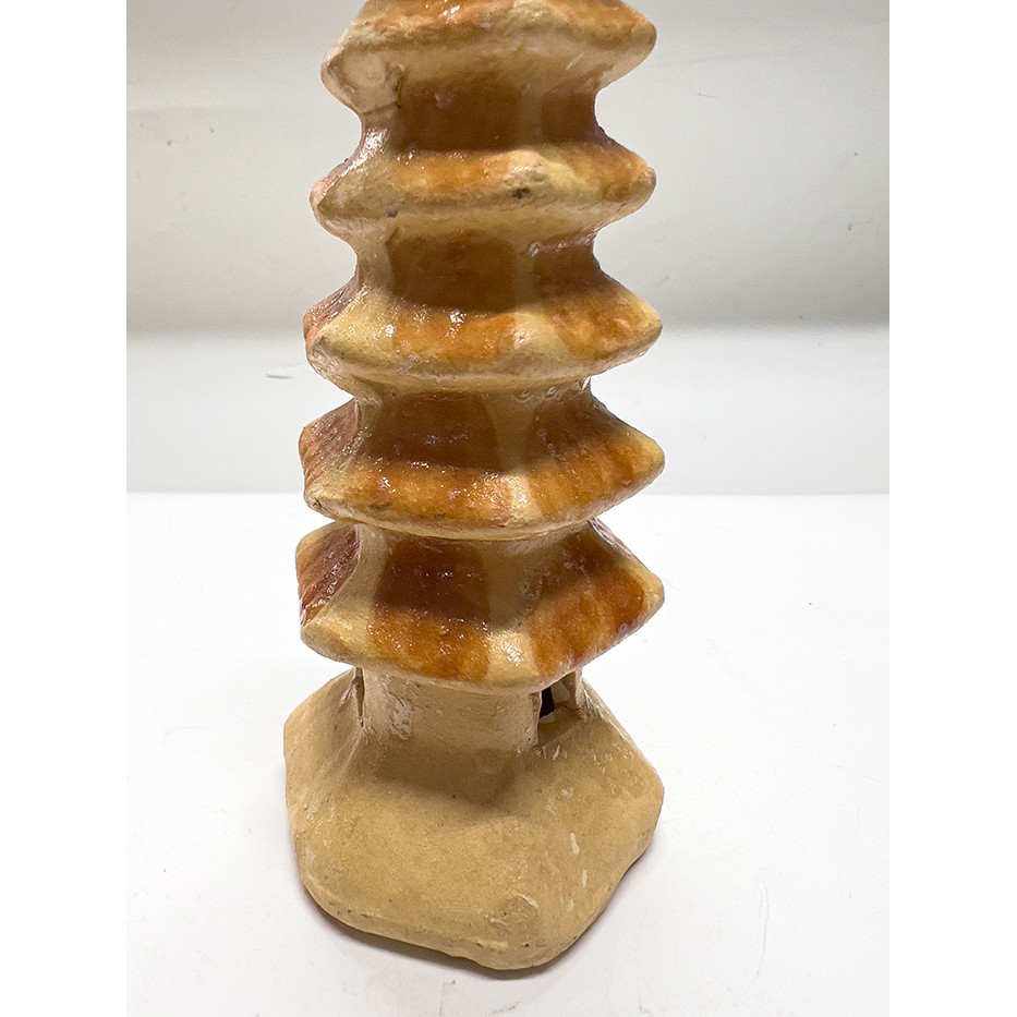 Tháp Nhọn Cao 17cm Bằng Sành Sứ, Tráng Men Trang Trí Bể Cá Cảnh, Hon Non Bộ, Tiểu Cảnh