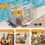 Túi đựng đồ trang điểm trong suốt FUJIOU, Túi đựng đồ bơi dung tích lớn PVC, Túi đựng mỹ phẩm thông thường Túi đựng đồ đi biển chống thấm nước Túi xách ngoài trời