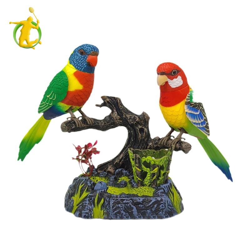 Nói Vẹt Đồ Chơi Điện Tử Âm Thanh Nhẹ Kích Hoạt Chirping Trang Trí Nhà Cửa Cho Quà Tặng Ngày Lễ