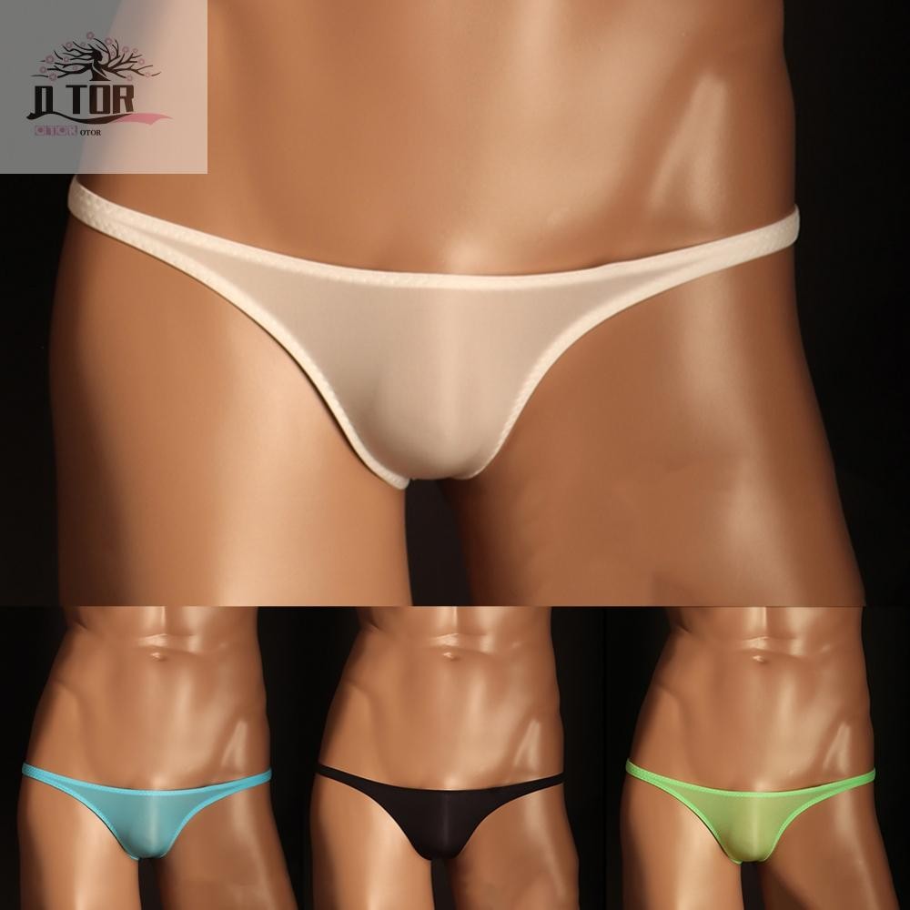 Quần lót nam Ice Silk Sử dụng hàng ngày Cao co giãn eo thấp Sử dụng ban đêm Chiều dài ngắn