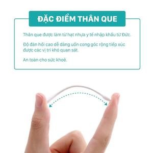 Hộp Tăm Bông Niva Cho Trẻ Sơ Sinh 150 Que Thân Nhựa BH1 Bông Tự Nhiên, Kháng Khuẩn An Toàn Cho Bé