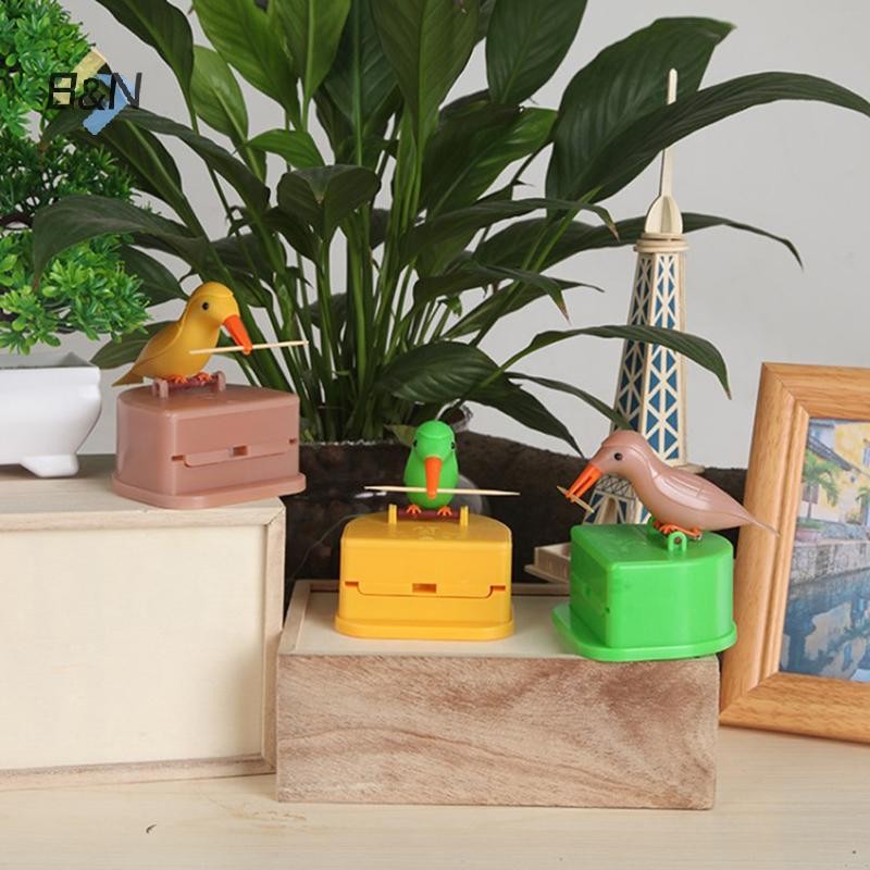 B&N  1 Hộp Đựng Tăm Dễ Thương Sáng Tạo Gag Hộp Tăm Chim Tự Động .