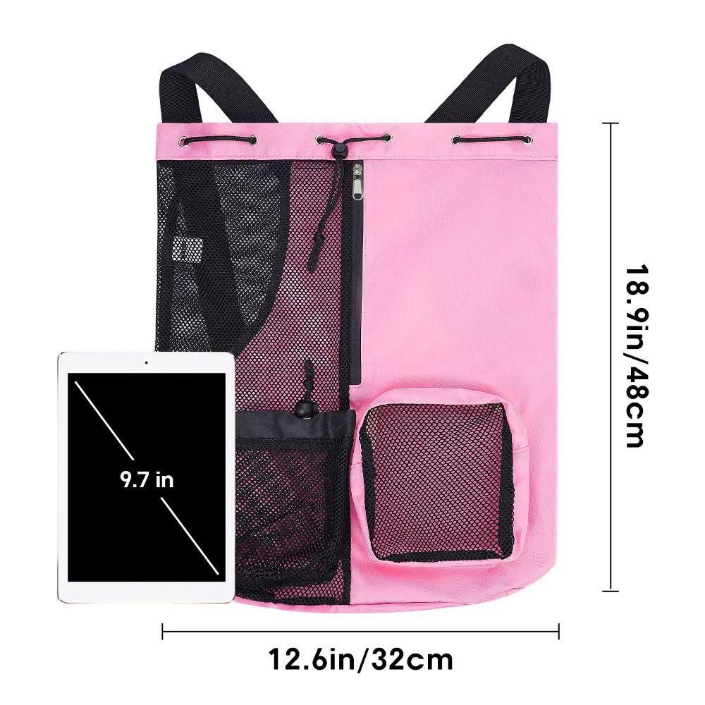 Túi bơi ICUCKO, Ba lô dây rút túi ướt Nylon, Dụng cụ tập bơi di động Lưới đi biển Ba lô bơi