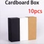 LAKAM 10 Chiếc Hộp Quà Tặng Giấy, Giấy Kraft Nhỏ Kích Thước Lớn Hộp Tông, DIY Handmade Đen / Trắng Bánh Quy Kẹo Bao Bì Hộp Tắm Cho Bé
