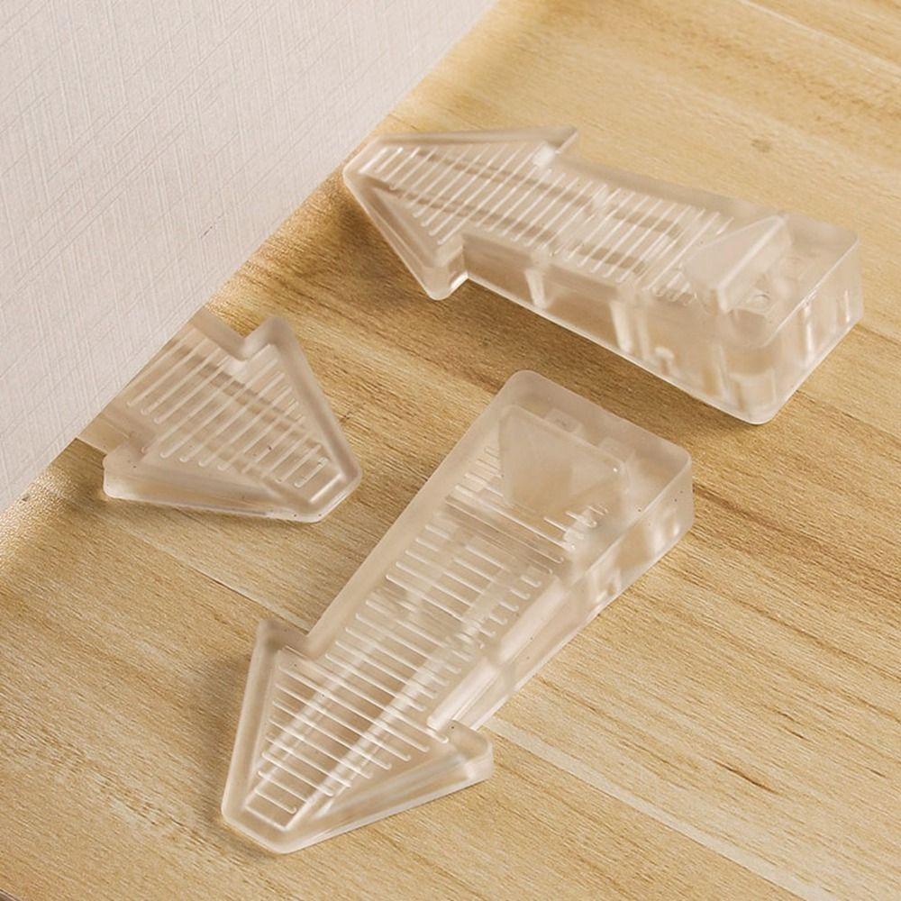 Nút chặn cửa HAPPYNOOK, Giá đỡ sàn chống va chạm, Tấm bảo vệ tường ẩn bằng silicon Doorstop Home