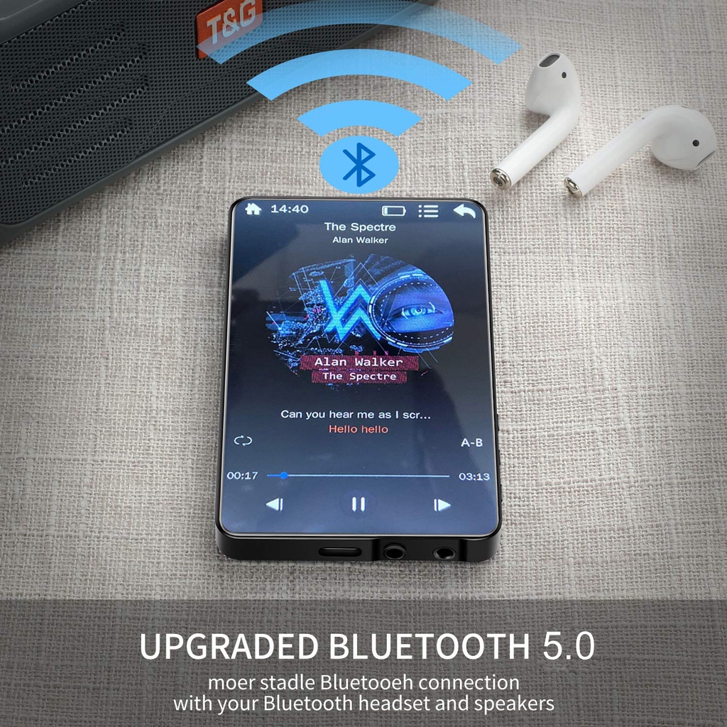 Yophoon 4 Inch X20-New UI MP4 Máy Nghe Nhạc Màn Hình Cảm Ứng 16GB BT 5. ...