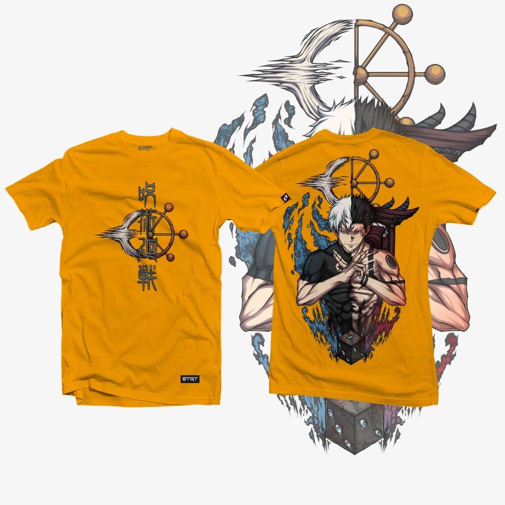 Jujutsu Kaisen Anime Áo Sơ Mi Tay Ngắn Top Unisex Cosplay Satoru Gojo Sukuna Tee Đồ Họa Thời Trang Áo Thun Plus Kích Thước