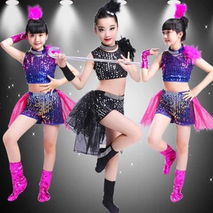 💕Chỗ💕 Trẻ Em Quần Áo Khiêu Vũ Latin Hip Hop Cá Tính Dành Cho Bé Gái 3 Đến 15 Tuổi Váy Khiêu Vũ Latin Xinh Xắn Trang Phục Biểu Diễn