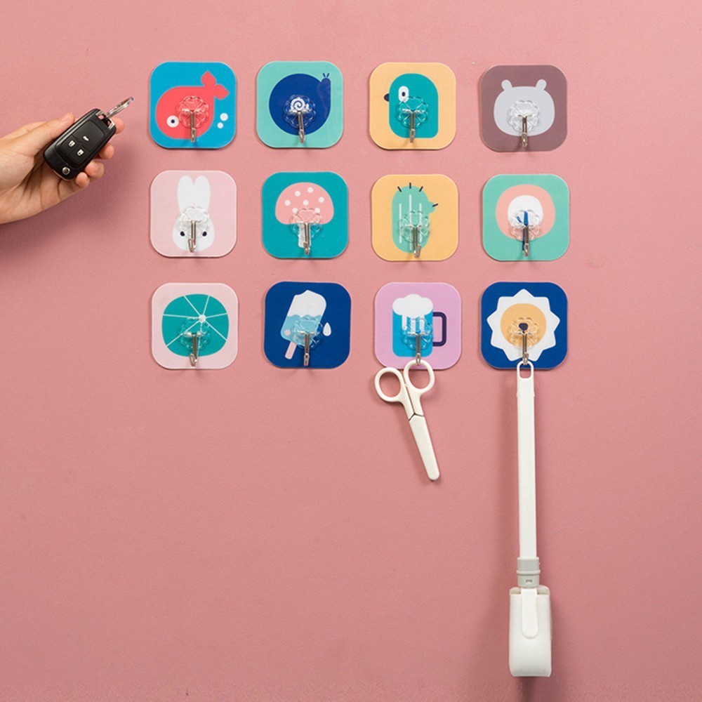 Móc Dán Tường Siêu Dính Chịu Lực Không Đóng Đinh Decor Trang Trí Phòng Bếp-Phòng Ngủ Nhiều Hình Cute - Gia Dụng Anh Thu