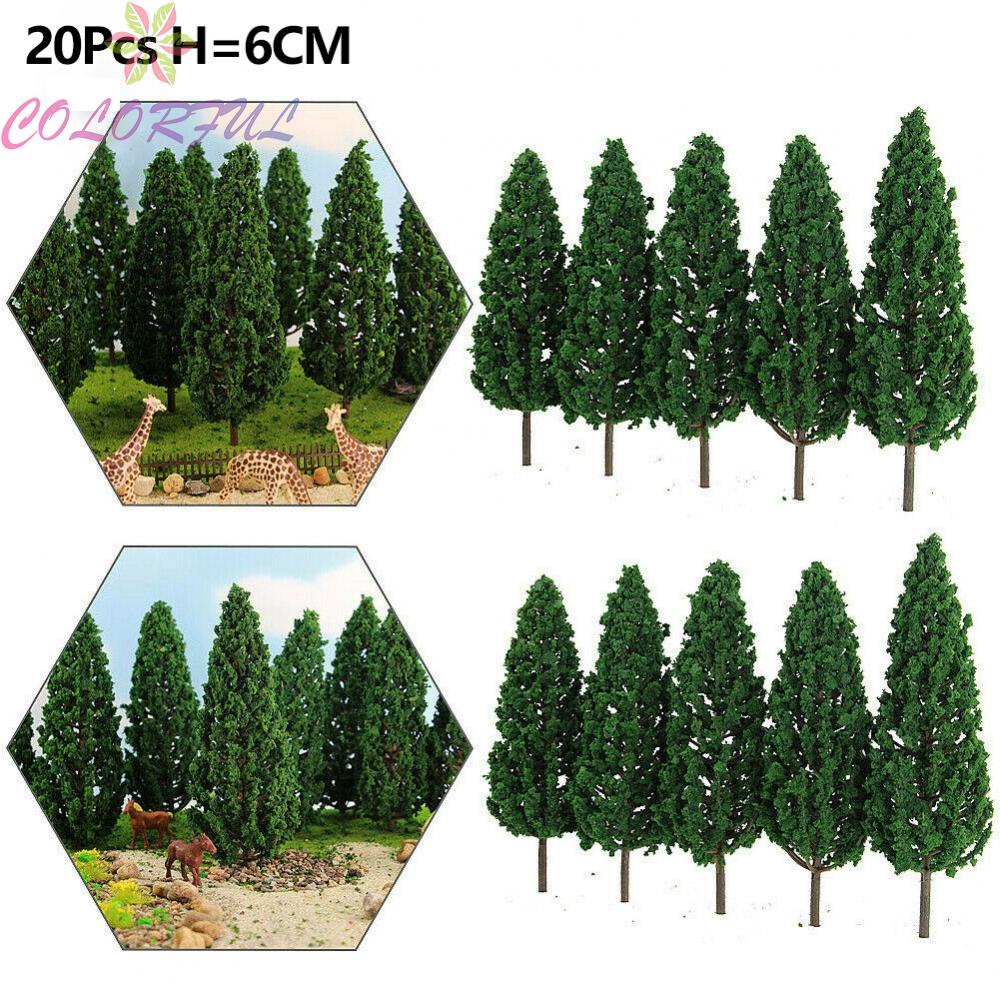 Set 20 Mô Hình Cây Thông Giả 6cm Trang Trí