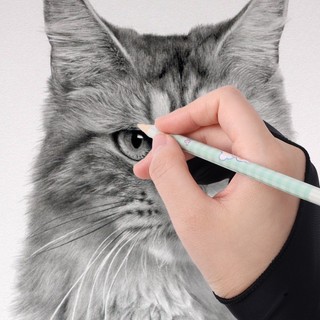 Găng Tay Hai Ngón Chống Bám Vân Tay Dùng Vẽ graffiti Chuyên Nghiệp Dành Cho ipad / Máy Tính Bảng