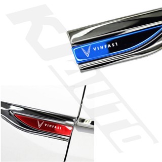 FENDER Miếng Dán logo 3d Bằng Inox Trang Trí Cửa Xe Hơi vinfast lux a fadil president sa vf e34