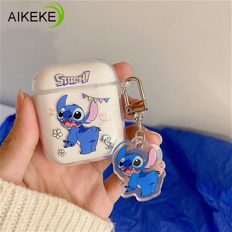 Vỏ Bảo Vệ Hộp Sạc Tai Nghe apple airpods pro 2 airpods 1 2 3 Không Dây Chất Liệu Silicon Mềm Hình Doremon stitch / Gấu / stitch / Dâu Tây Dễ Thương