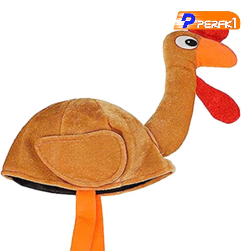 Thổ Nhĩ Kỳ Gobbler Mũ Mũ Thổ Nhĩ Kỳ Trot Mũ Đạo Cụ Ảnh Mũ Gà Cho Xmas Lễ Tạ Ơn Cosplay Halloween Trang Phục