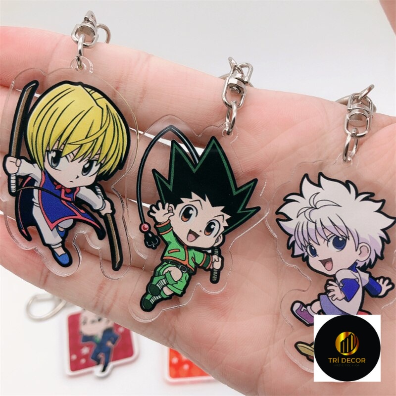 Móc khoá Anime HUNTER×HUNTER Keychain FREECSS Killua Zoldyck Kurapika Anime Manga Phụ Kiện Trang Trí Túi xách Balo