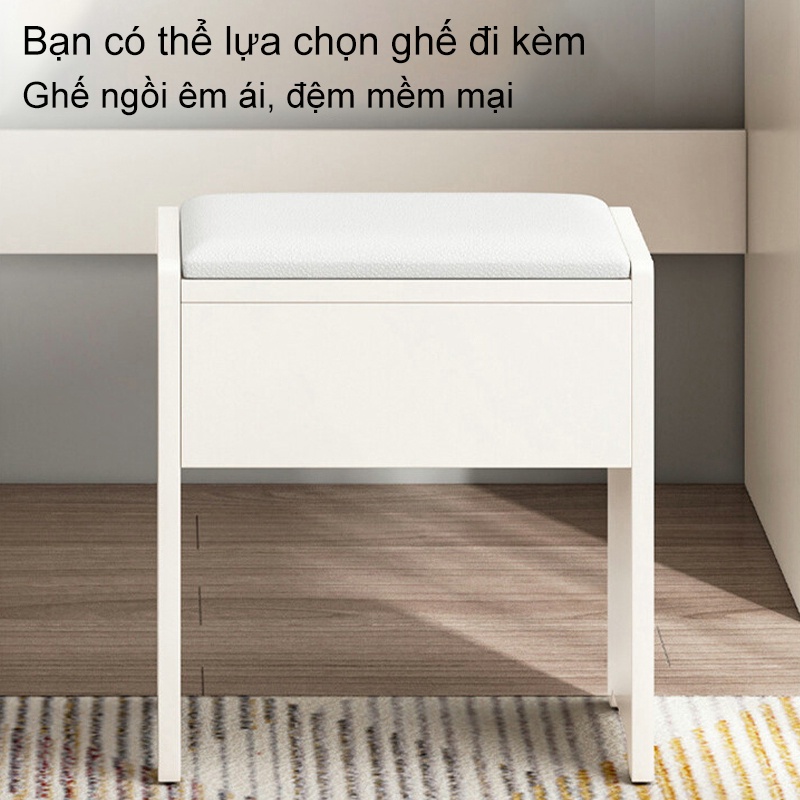 SUNNY Bàn Trang Điểm (Có Đèn Led Có Ghế), Bàn Trang Điểm Phong Cách Hàn Quốc