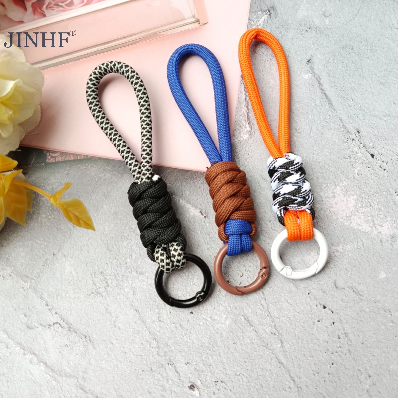 JINHF Sáng Tạo Dây Móc Khóa Cho Ốp Lưng Điện Thoại Nữ Chống Mất Nút Dây Dây Đeo Chìa Khóa Xe Ô Tô Tự Làm Phụ Kiện Móc Khóa Thời Trang HOT