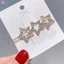 Punk Pentagram Vintage Crystal Star Kẹp Tóc Bông Tai Kẹp Mũ Thời Trang Cho Nữ Cô Gái Tóc Trang Sức Phụ Kiện Mới