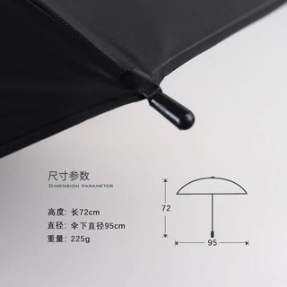 Dù Tay Cầm Dài Trong Suốt Màu Trắng Đen
