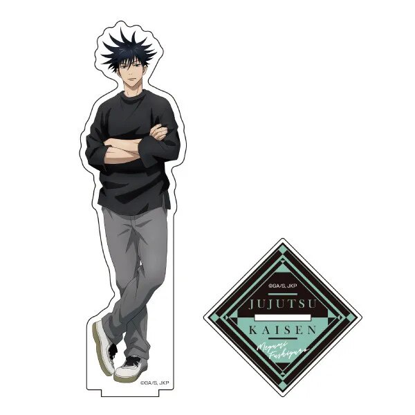Mô hình Standee Jujutsu Kaisen Gojo Satoru Fushiguro Megumi Kugisaki Nobara Phụ kiện trang trí để bàn góc học tập