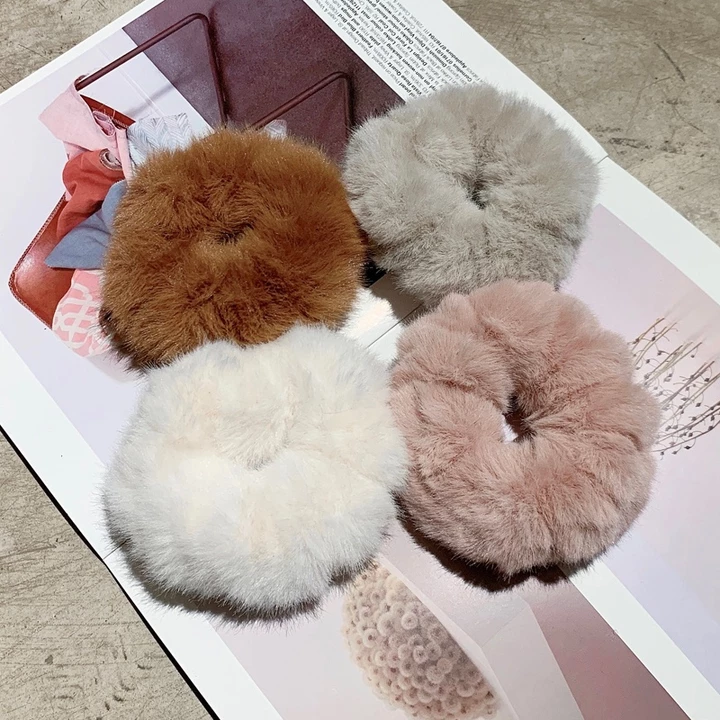 PVN62409 Set 2 Dây buộc tóc scrunchies, đồ cột tóc dây buộc tóc scrunchies – 5