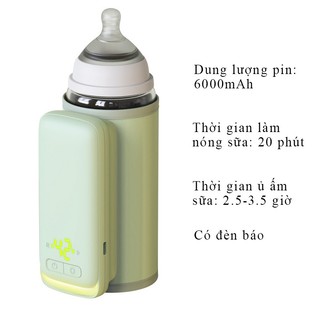 [BH 6 tháng] Máy hâm và ủ sữa di động Lavita loại tích điện,không dây làm ấm nhanh, có đèn báo,an toàn và tiện dụng