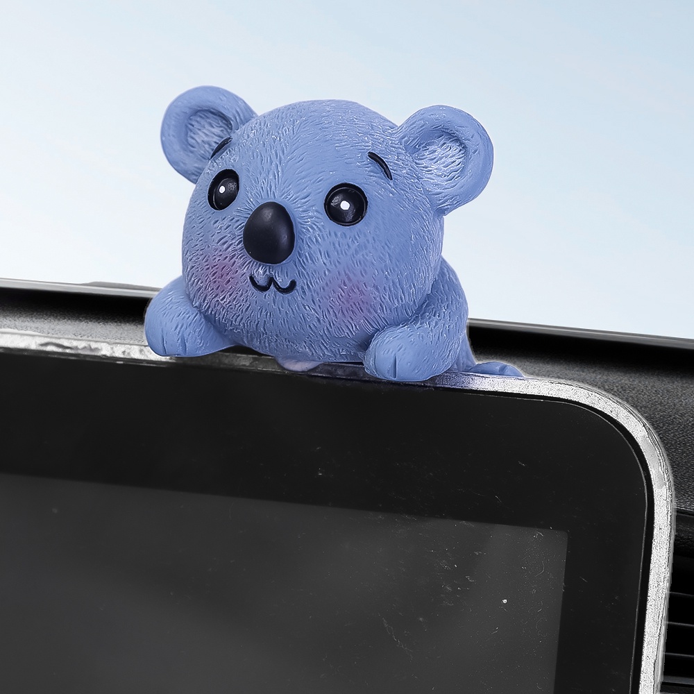 Mô Hình Trang Trí Màn Hình Máy Tính / Xe Hơi / Heo / Thỏ / Gấu Koala / Chó Koala Bằng Nhựa Resin Tự Dính Dễ Thương