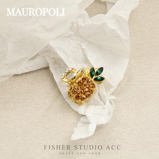 Mauropoli Kẹp Tóc Hình Trái Tim Đính Đá Dễ Thương Cho Nữ