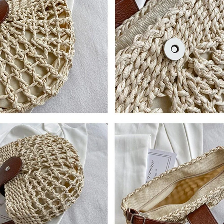 Women's Woven Straw Handbag – for the Beach – 3