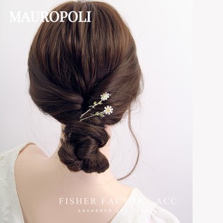 Kẹp Tóc Hoa Hướng Dương zircon Phong Cách Mới Mairopoli [Hàng Có Sẵn]