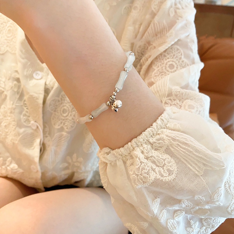 Vòng Đeo Tay May Mắn Bằng Tre Có Thể Điều Chỉnh Kích Thước Hình Lá Tre May Mắn Phong Cách Trung Hoa Thời Trang Cho Nữ