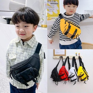 Túi đeo ngực DUSKGLOW, Túi đeo thắt lưng trẻ em đa chức năng, Gói Fanny dung tích lớn dễ thương Childre