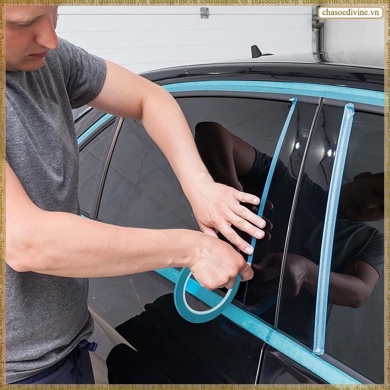 [K O G X] Băng Fine Line 1 / 8 Inch 3mm Vinyl Fine Line Masking Tape cho đường cong Họa sĩ ô tô ô tô, 33 mét cho mỗi cuộn