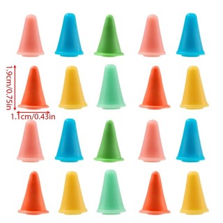 Comereally 20 Chiếc Đan Thủ Công Kim Điểm Bảo Vệ Nút Chặn Dụng Cụ Đan Kim Điểm Bảo Vệ Đan Đầu Kim