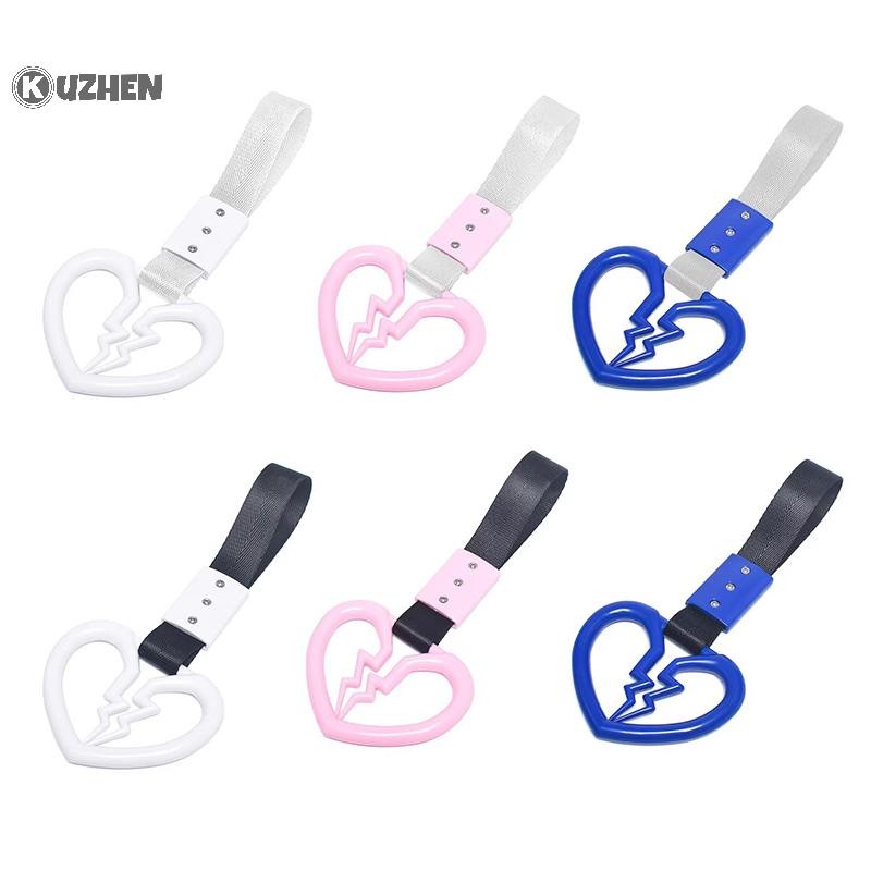 Kuzhen Hình Trái Tim Dễ Thương Vỡ Xe Chống Tĩnh Điện Dây Đeo Cảnh Báo Vòng Trang Trí Tàu Ngầm Xe Buýt Tay Cầm Xe Phía Sau Cản Cảnh Báo Vòng HOT